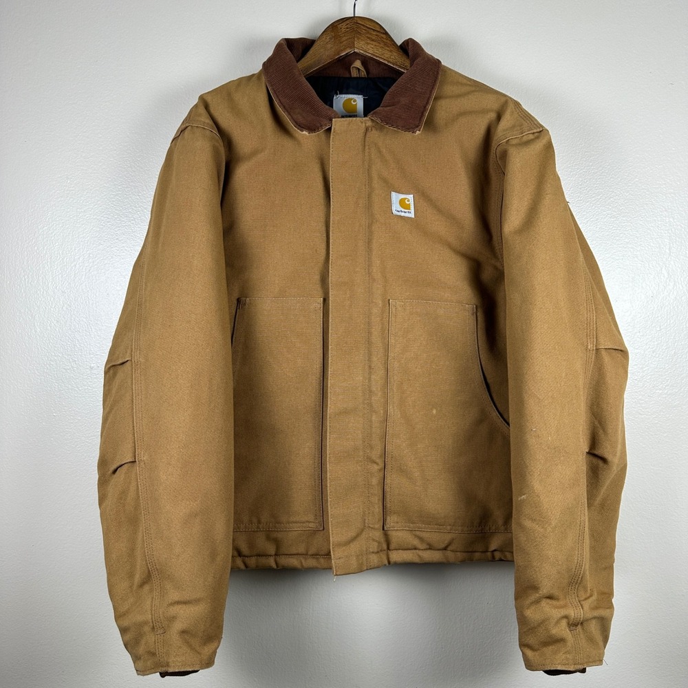 Carhartt Mens 40 Regular J02 BRN Arctic Traditional Jacket Brown Duck Canvas